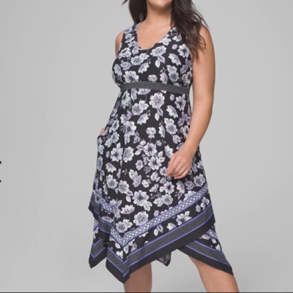 Soma Dresses & Skirts - Soma Handkerchief Dress with Built in Bra - small